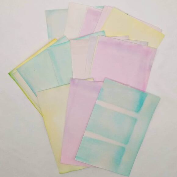 Dyed Paper Variety Pack, Pastel Dyed Paper, Hand Dyed Paper, Junk Journal Supply - Picture 8 of 9